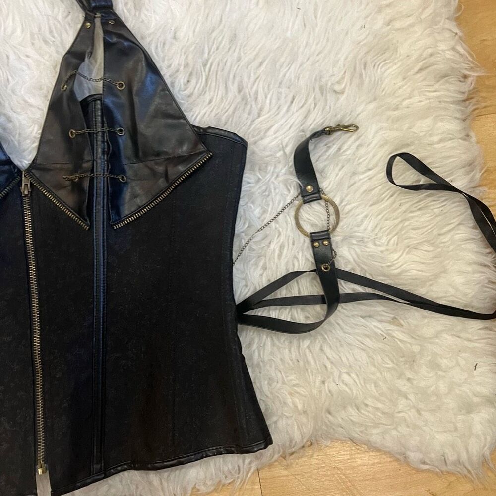 Women’s black corset perfect for halloween costume XL - Picture 4 of 10